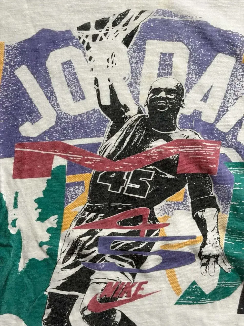 Vintage 90s Nike Michael Jordan #45 Basketball Graphic T-Shirt